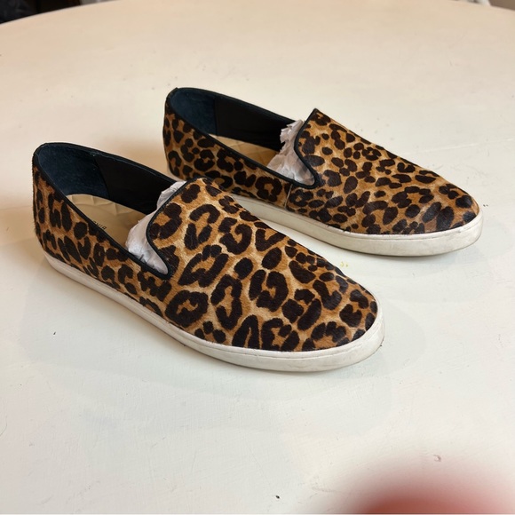 BIRDIES- The Swift Leopard Calf Print Slide On Fashion Sneaker - Picture 4 of 9